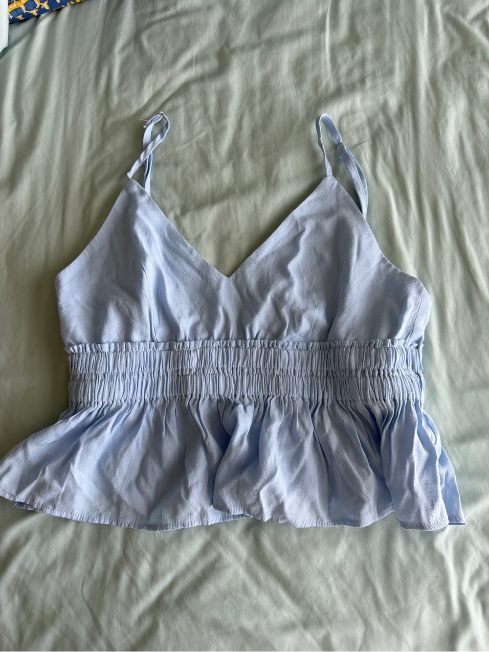 Blue boutique top size L worn once